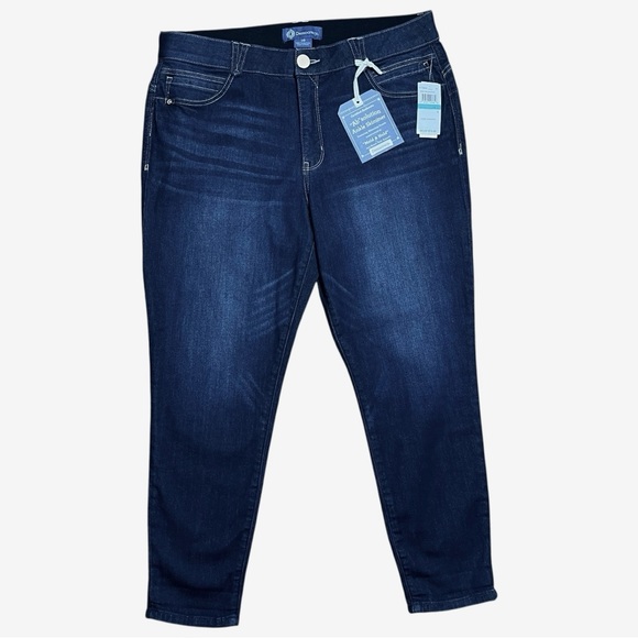 Democracy Ab Solution Ankle Skimmer Dark Wash Jeans NWT Sz 16 - Picture 1 of 15